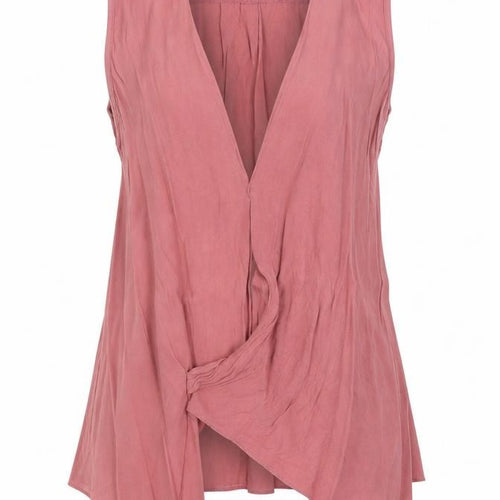 Topshop Womens Pink Viscose Kimono Blouse Size 10 V-Neck