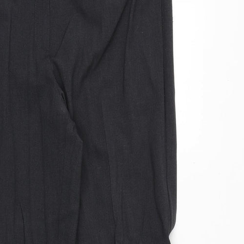 Marks and Spencer Womens Grey Polyester Dress Pants Trousers Size 14 Regular Zip