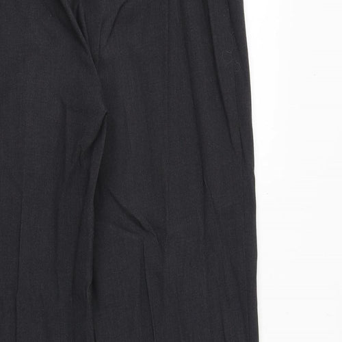 Marks and Spencer Womens Grey Polyester Dress Pants Trousers Size 14 Regular Zip