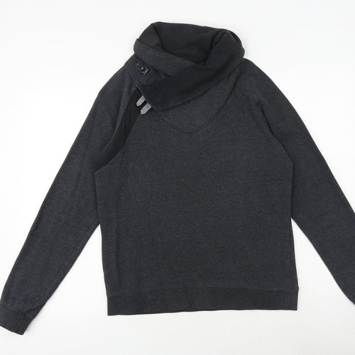 Your Turn Womens Grey Cotton Pullover Sweatshirt Size S