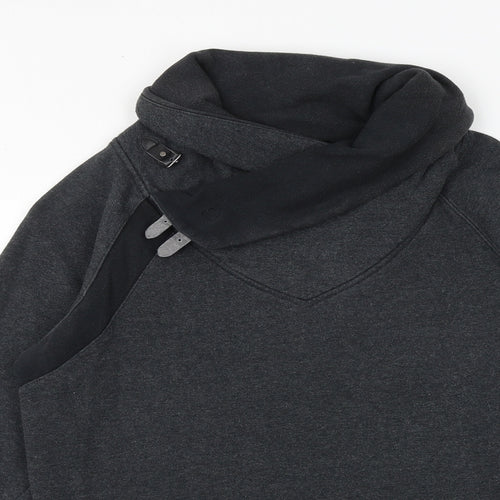 Your Turn Womens Grey Cotton Pullover Sweatshirt Size S