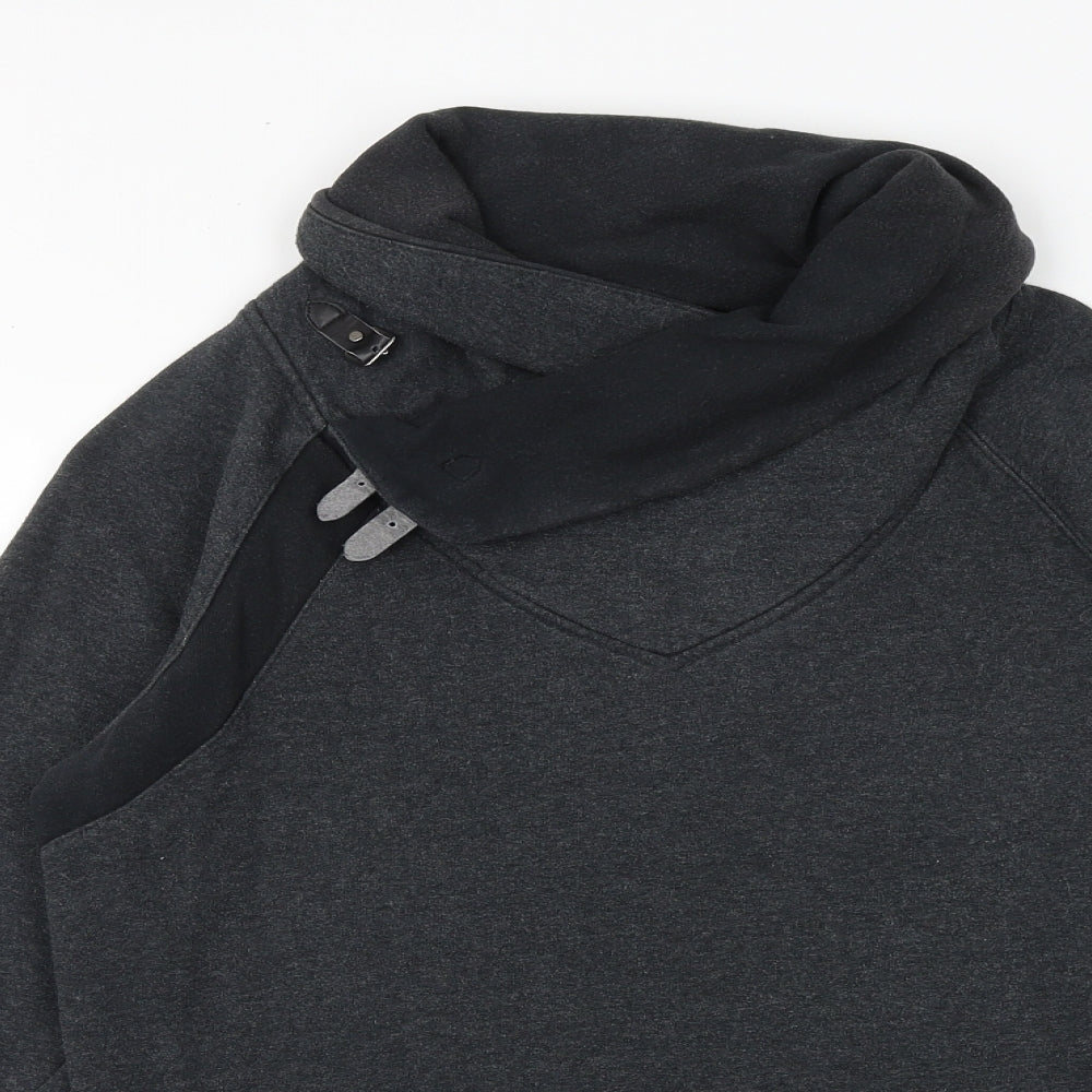 Your Turn Womens Grey Cotton Pullover Sweatshirt Size S