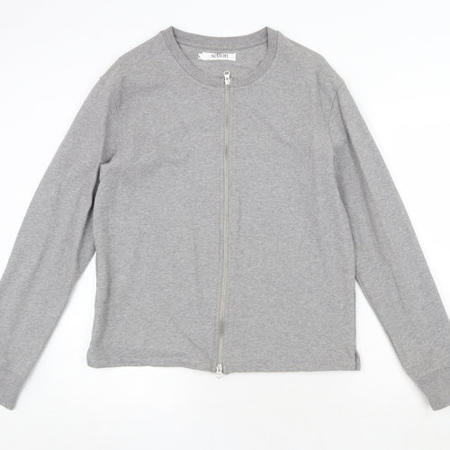 Setton Mens Grey Polyester Full Zip Sweatshirt Size L Zip