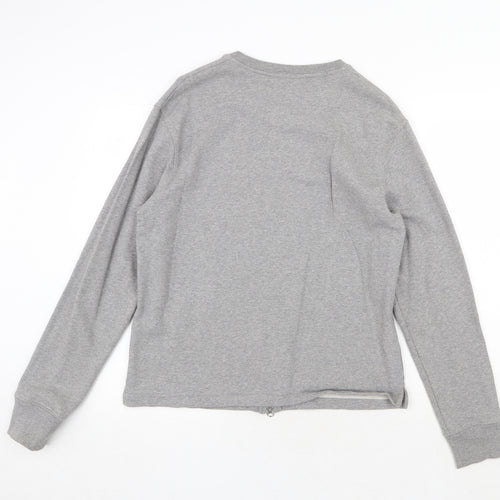 Setton Mens Grey Polyester Full Zip Sweatshirt Size L Zip