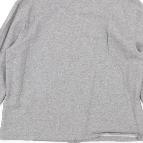 Setton Mens Grey Polyester Full Zip Sweatshirt Size L Zip
