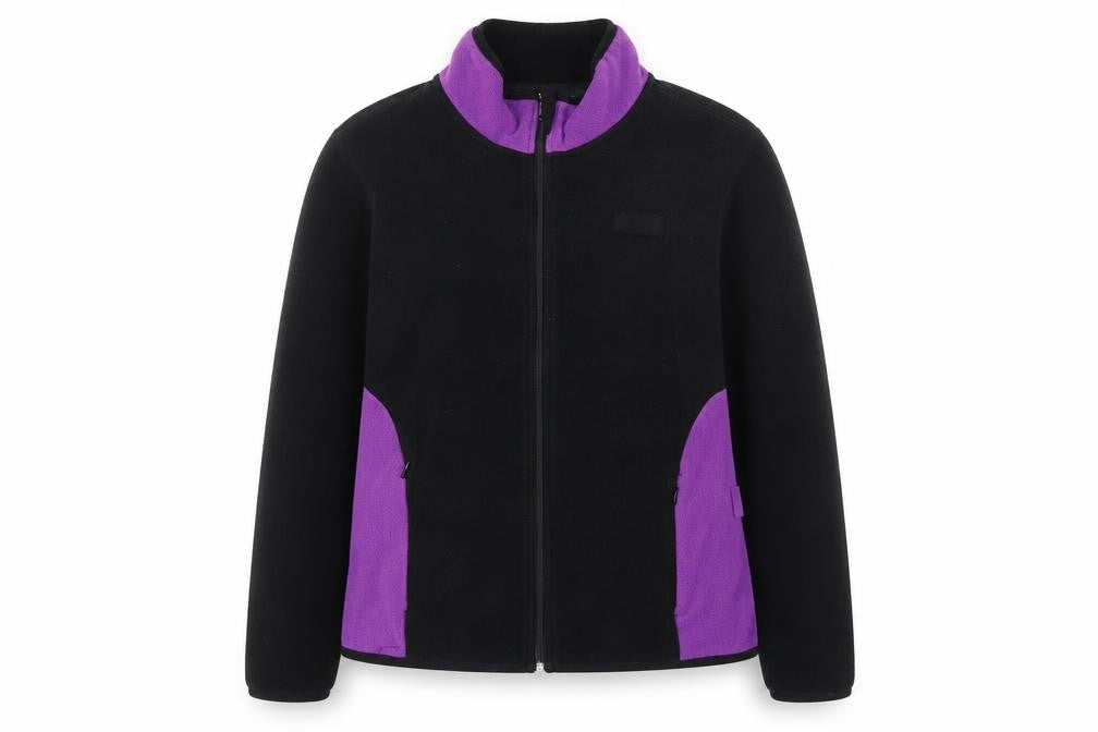 Front view of Dimensions women’s black jacket, size M, zip