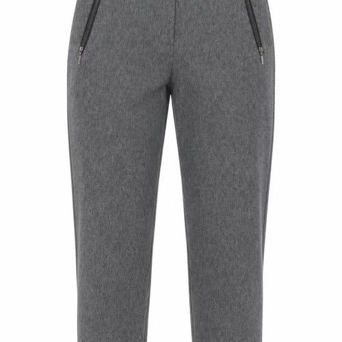 Dorothy Perkins Womens Grey Polyester Carrot Trousers Size 12 Regular Zip - Zipped Pockets