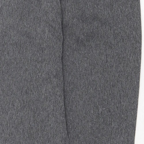 Dorothy Perkins Womens Grey Polyester Carrot Trousers Size 12 Regular Zip - Zipped Pockets