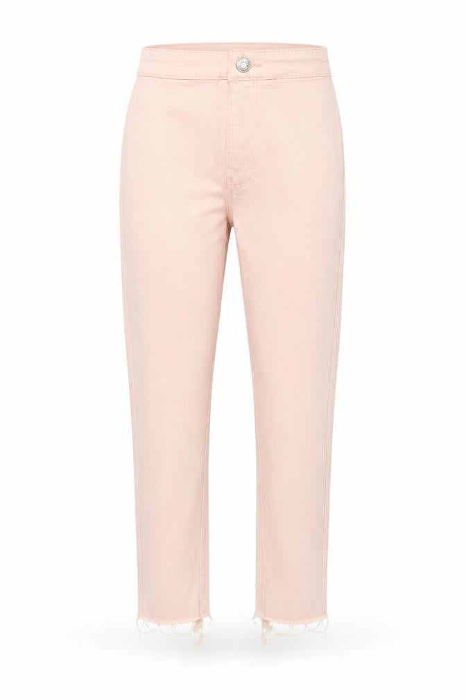 Missguided Womens Pink Cotton Skinny Jeans Size 4 Regular Zip