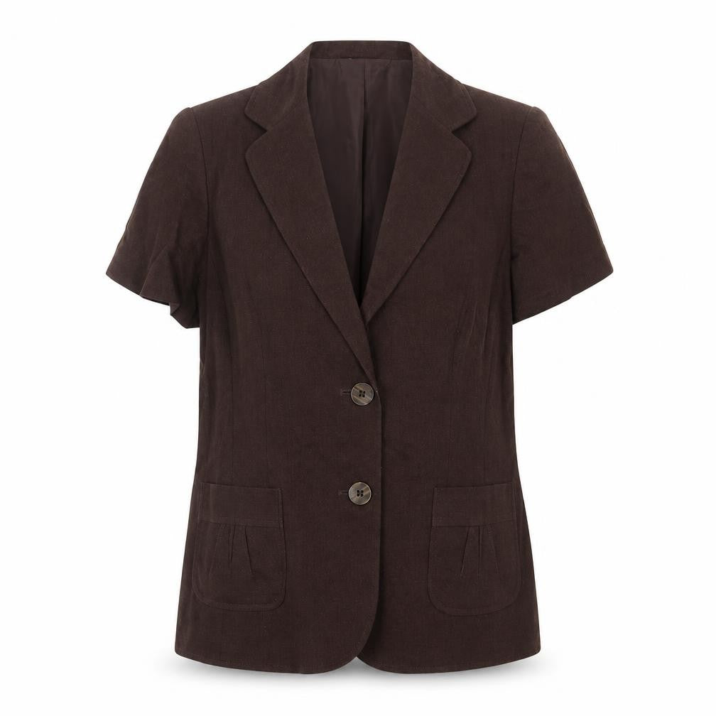 BHS Womens Brown Jacket Blazer Size 12 Button