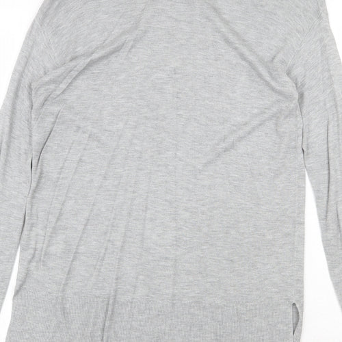 H&M Womens Grey Crew Neck Acrylic Pullover Jumper Size S