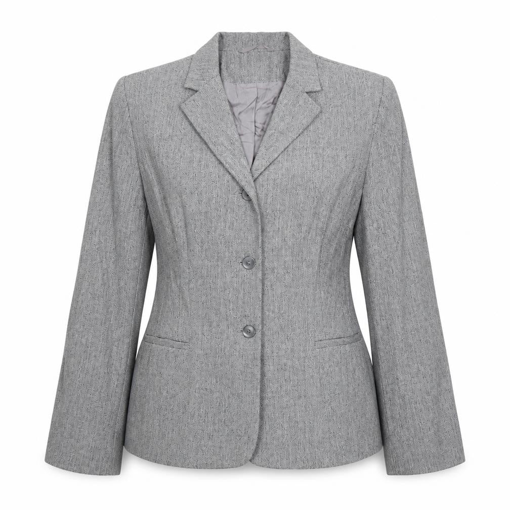 Front view of Principles women’s grey polyester jacket suit jacket, size UK 10