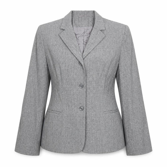 Front view of Principles women’s grey polyester jacket suit jacket, size UK 10