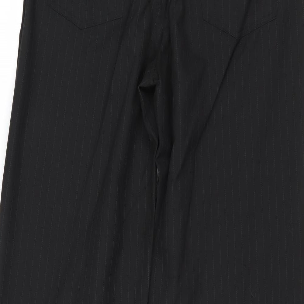 Jeff Banks Mens Black Polyester Trousers Size 34 in Regular