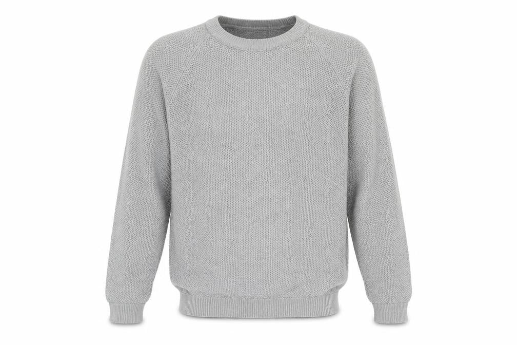 Topman Mens Grey Round Neck Acrylic Pullover Jumper Size M Long Sleeve