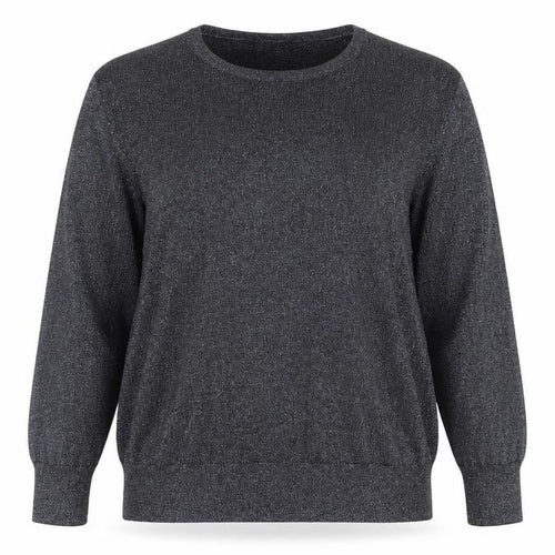 Dorothy Perkins Womens Silver Round Neck Viscose Pullover Jumper Size 18