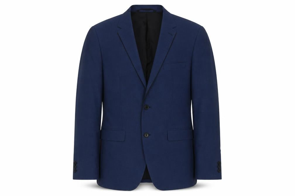 Burton Mens Blue Polyester Jacket Suit Jacket Size L Regular