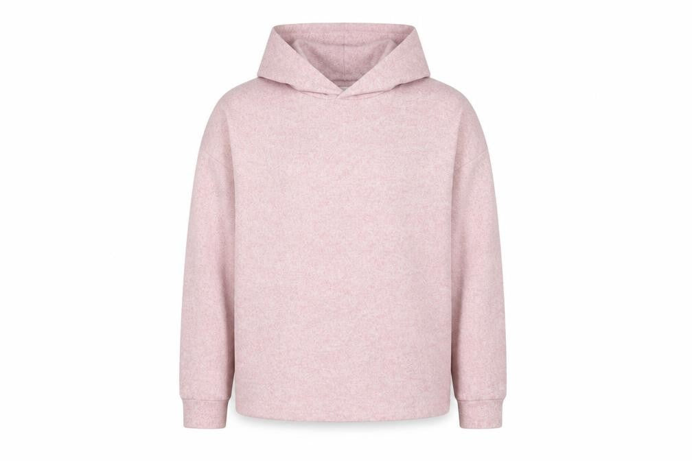 Marks and Spencer Girls Pink Viscose Pullover Hoodie Size 12-13 Years Pullover
