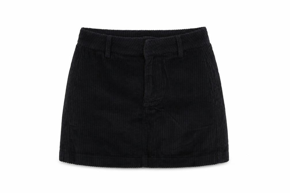 BDG Womens Blue Cotton A-Line Skirt Size S Button