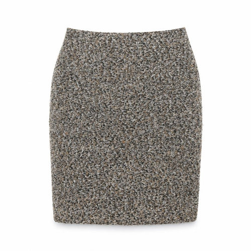 Precis Womens Brown Acrylic Straight & Pencil Skirt Size 8 Zip
