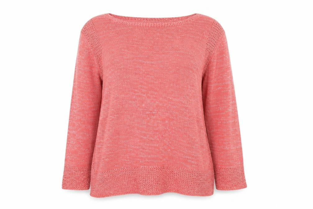 Marks and Spencer Womens Pink Round Neck Acrylic Pullover Jumper Size 12