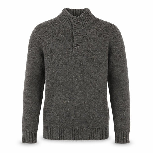 RJR.John Rocha Mens Grey High Neck Cotton Pullover Jumper Size M Long Sleeve