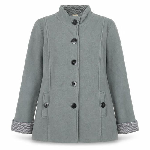 Anne De Lancay Womens Green Jacket Size M Button