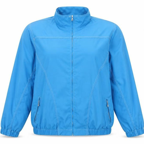 Alfred Dunner Womens Blue Jacket Size M Zip