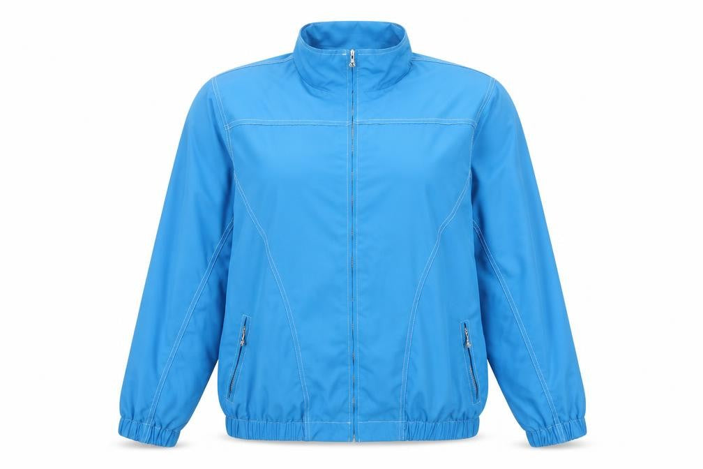 Alfred Dunner Womens Blue Jacket Size M Zip