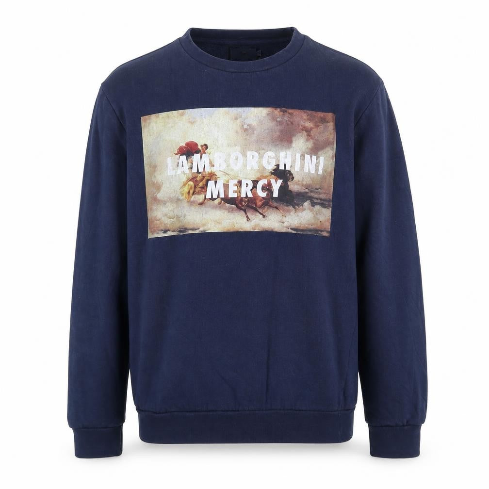 Front view of RAD men’s multicoloured cotton pullover sweatshirt, size M