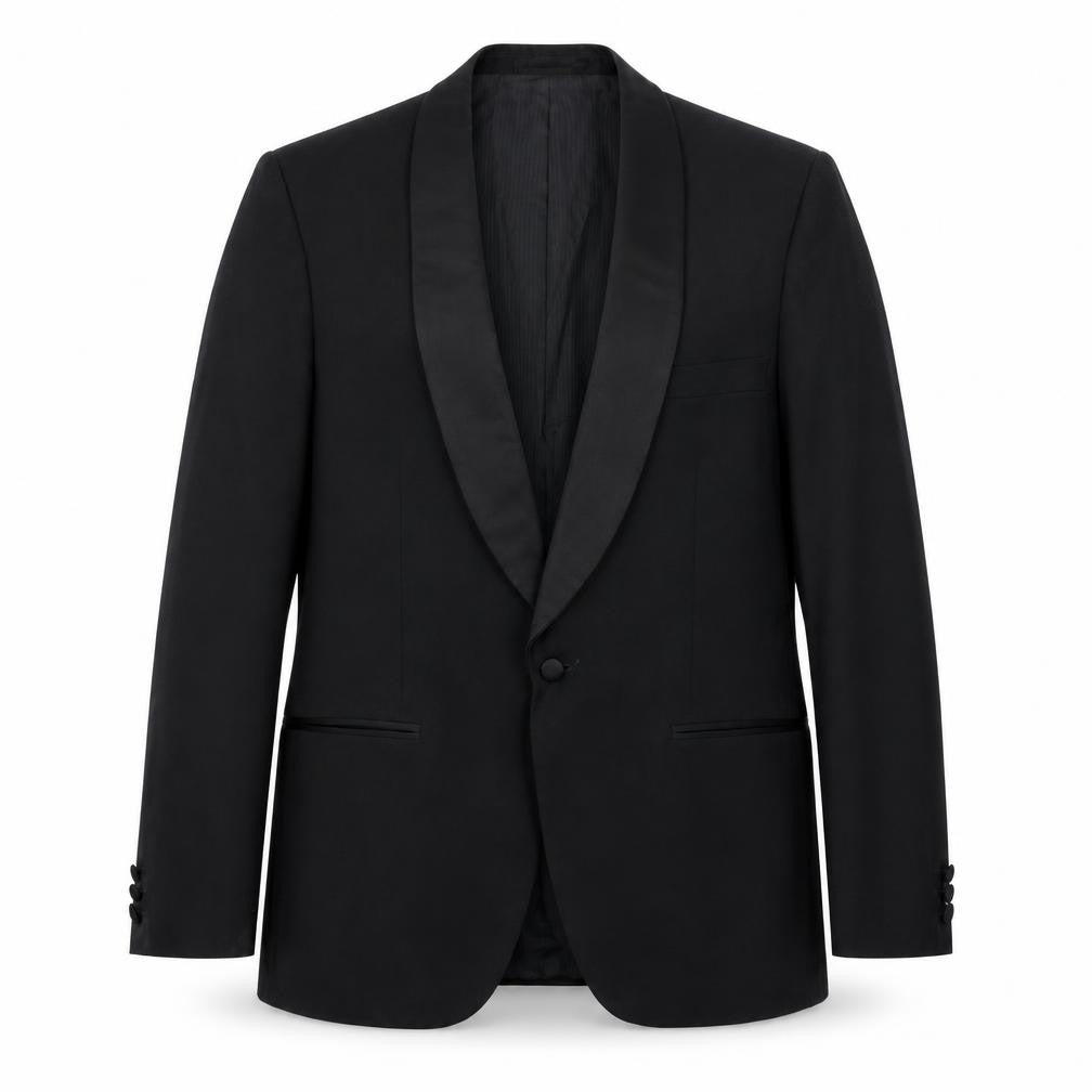 Jonelle Mens Black Polyester Tuxedo Suit Jacket Size 38 Regular