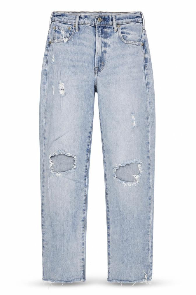Gap Womens Blue Cotton Straight Jeans Size 27 in Regular Zip