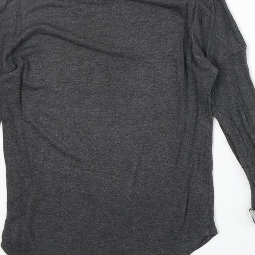 H&M Womens Grey Polyester Pullover Sweatshirt Size 8 Pullover
