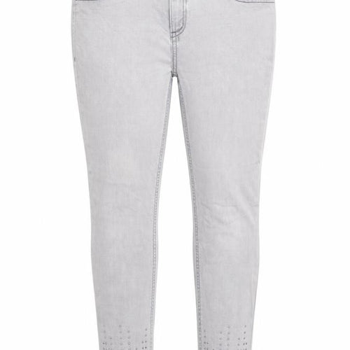 NEXT Womens Grey Cotton Skinny Jeans Size 10 Regular Zip
