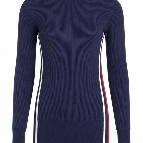 Marks and Spencer Womens Blue Round Neck Viscose Pullover Jumper Size 6