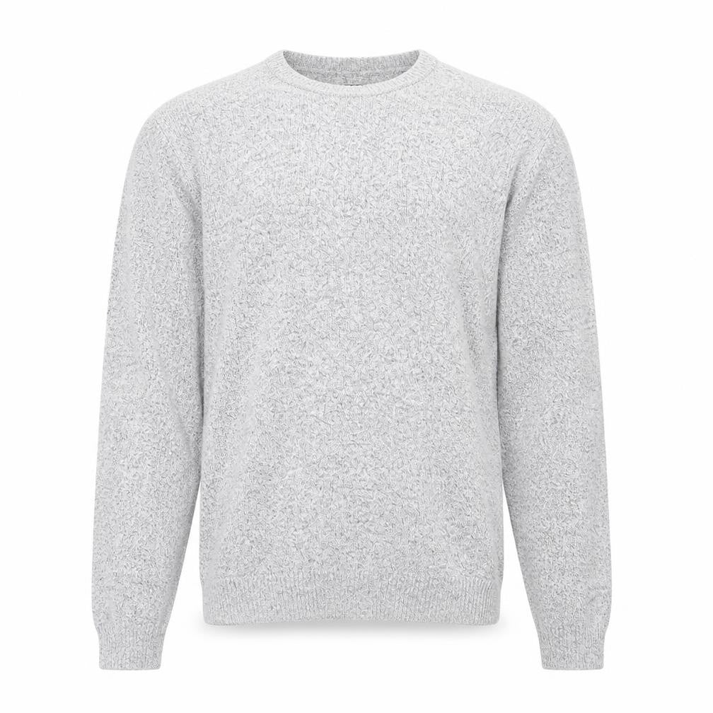 Burton Mens Grey Round Neck Acrylic Pullover Jumper Size S Long Sleeve