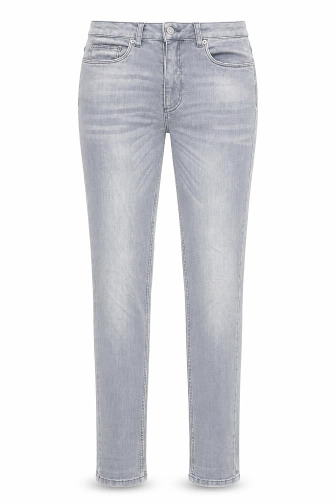 John Lewis Womens Grey Cotton Skinny Jeans Size 10 Regular Zip