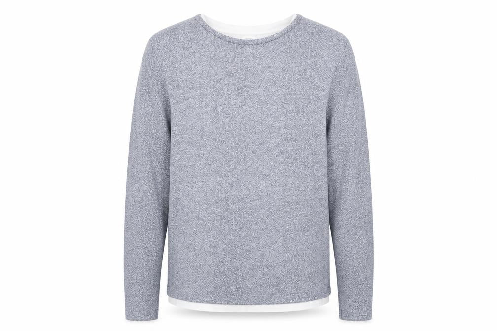 Burton Mens Grey Round Neck Polyester Pullover Jumper Size M Long Sleeve