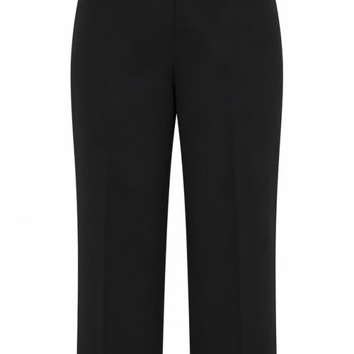 Eleganze Womens Black Viscose Trousers Size 14 Regular Zip