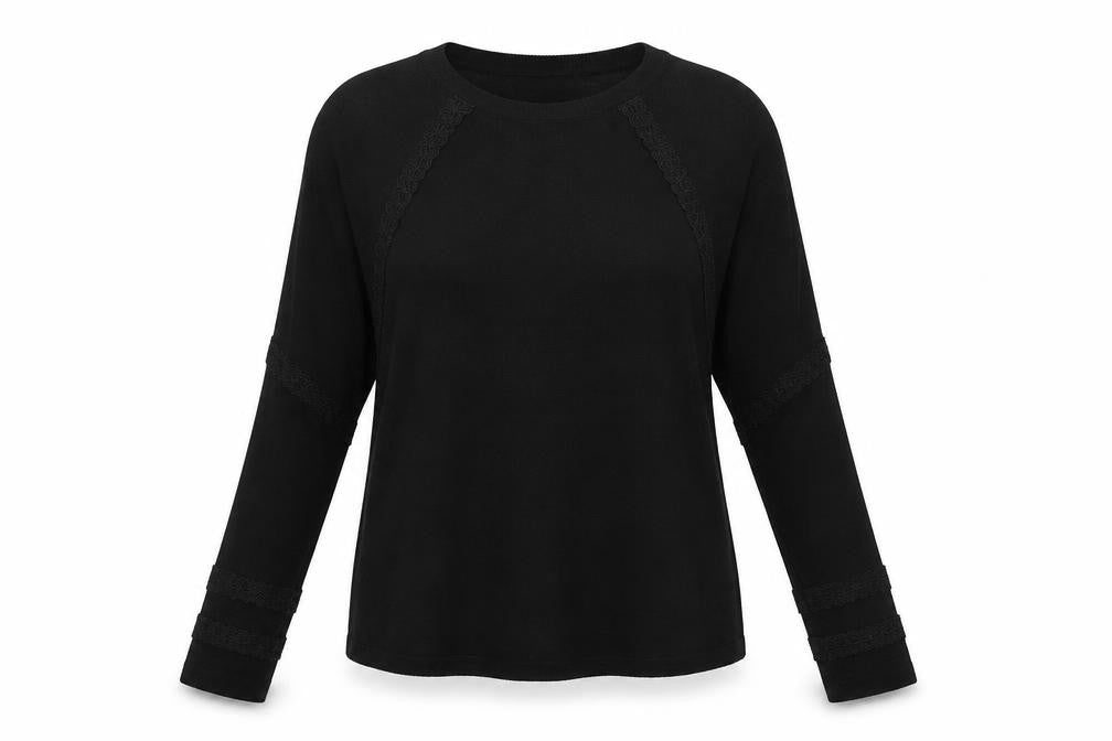 Marks and Spencer Womens Black V-Neck Viscose Pullover Jumper Size M