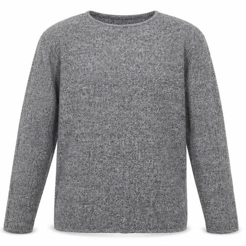 Topman Mens Grey Round Neck Geometric Cotton Pullover Jumper Size S Long Sleeve