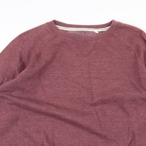 Fluid Mens Red Cotton Pullover Sweatshirt Size XS