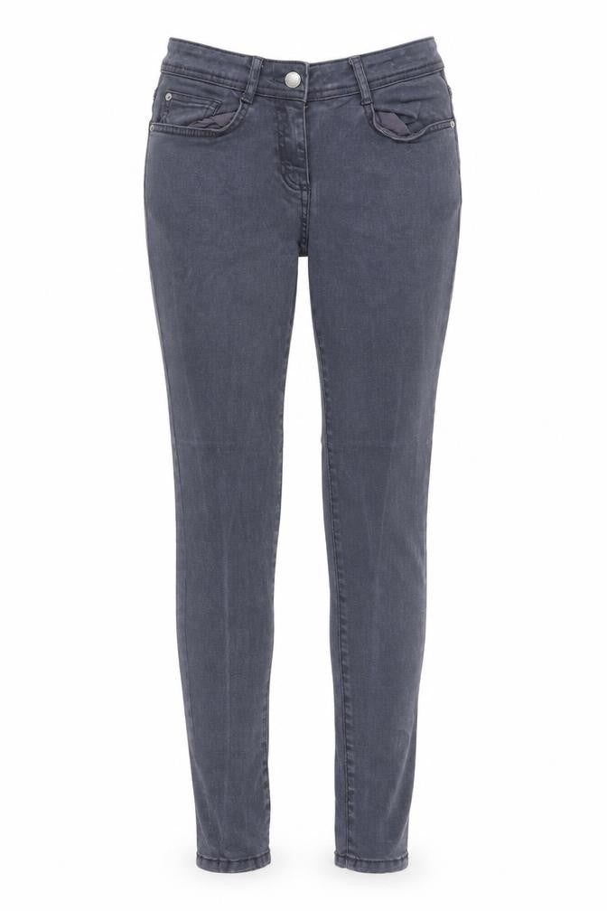 NEXT Womens Blue Cotton Skinny Jeans Size 8 Regular Zip