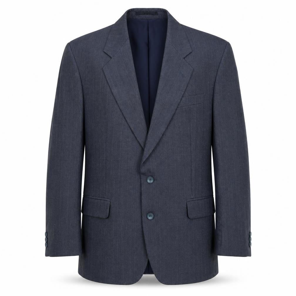 Greenwoods Mens Blue Wool Jacket Suit Jacket Size L Regular