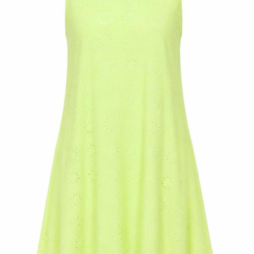 Missguided Womens Green Geometric Polyester Trapeze & Swing Size 14 Round Neck Zip