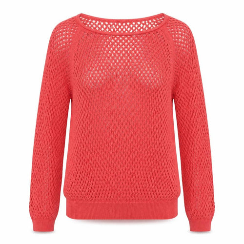 Blue Motion Womens Pink Boat Neck Cotton Pullover Jumper Size M