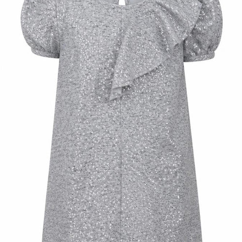 NEXT Girls Grey Polyester T-Shirt Dress Size 5 Years Boat Neck Pullover