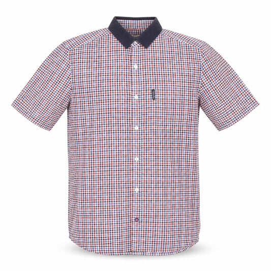 Lambretta Mens Multicoloured Plaid Cotton Button-Up Size S Collared Button