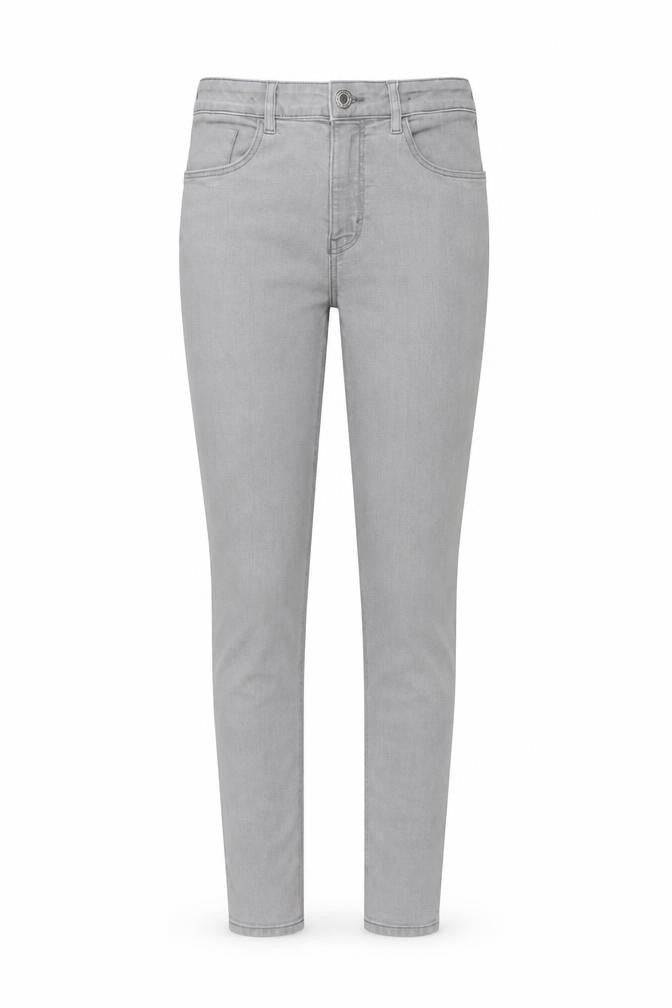 H&M Womens Grey Cotton Straight Jeans Size 28 in L29 in Regular Button