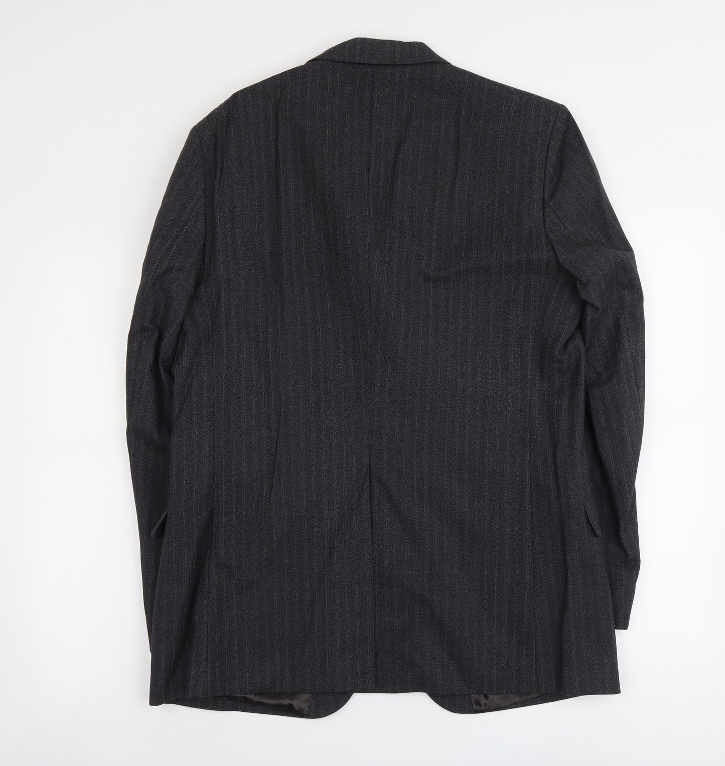 Centaur Mens Blue Striped Wool Jacket Suit Jacket Size M Regular